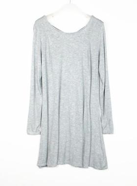 F21系列专柜正品B-2-2-2-3露背长袖A字春秋连衣裙 236205