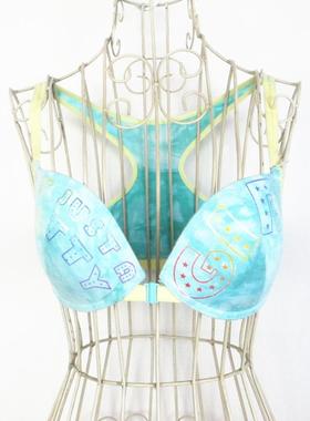 欧系列正品C-5-10-2-1印花美背聚拢前搭扣胸罩女内衣文胸 RA23152