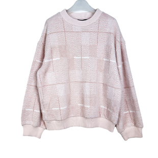 拉系列专柜正品休闲格子不扎加厚套头毛衣针织衫女春秋冬10024292