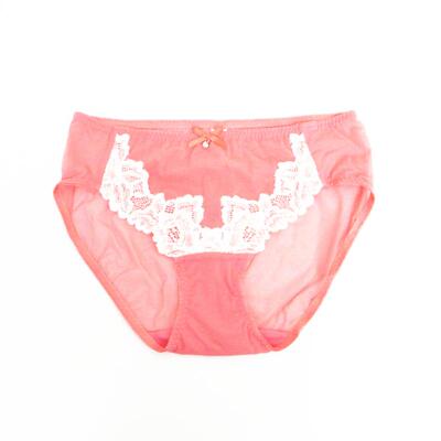 蕾丝纯色低腰三角内裤女