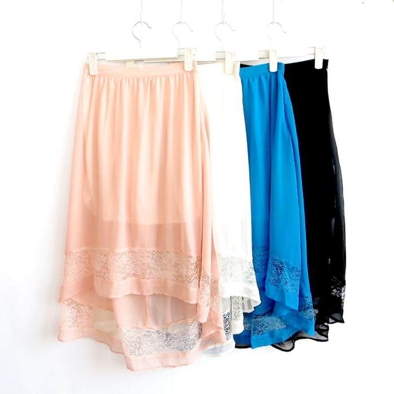 艾格伊品专柜正品A-9-8-2-2蕾丝边不对称下摆雪纺半身裙170819005|msdalam kategori Butik wanita / wanita, skirt - dari Buy2taobao.com untuk memberikan perkhidmatan ejen Taobao profesional membeli