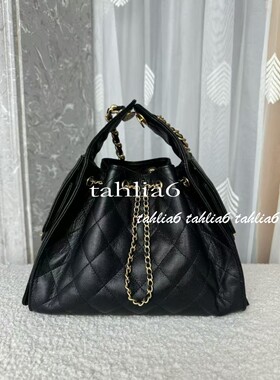 Tahlia 火爆全球！新品25bag菱格抽绳水桶hobo嬉皮包水桶链条女包