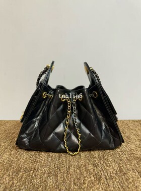 Tahlia 太仙了吧！新品25bag迷你hobo单肩腋下抽绳链条水桶包