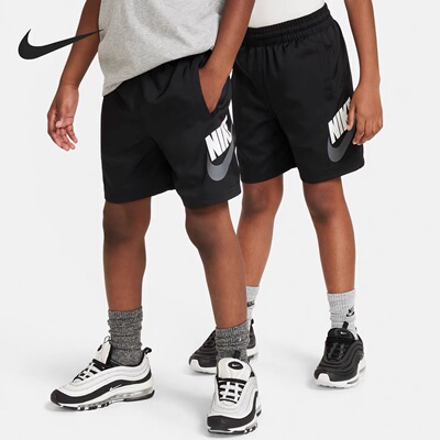 佳佳奥莱耐克大童孩子男女同款速干裤短裤夏季薄儿童五分裤FN8756