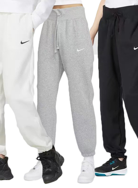 佳佳奥莱NK女生加绒保暖厚款束脚裤刺绣小勾长裤运动休闲裤DQ5888