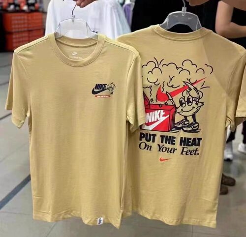 佳佳奥莱NK潮时尚印花青少年学生男女可穿纯棉短袖T恤半袖FV3755