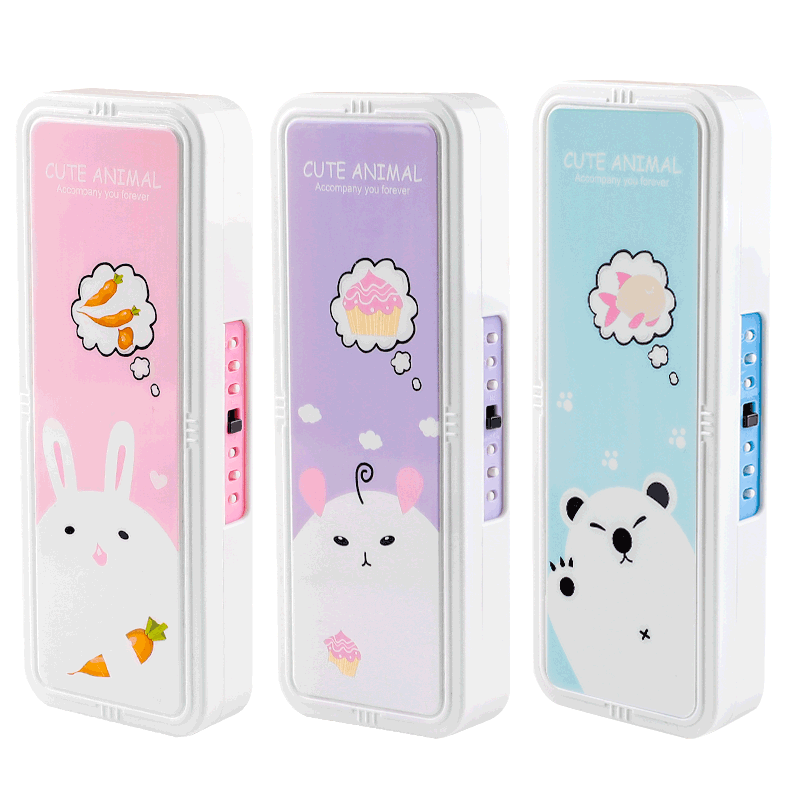 密码文具盒女抖音同款笔盒一二年级小学生笔盒创意网红多功能带锁可爱文具盒铅笔盒男