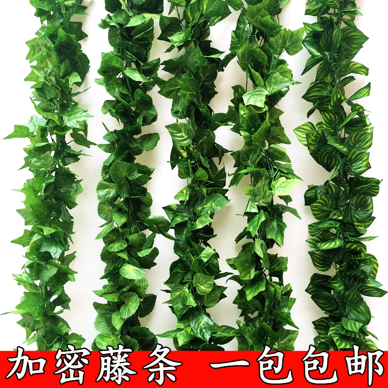 仿真藤条花藤假花藤蔓葡萄叶绿叶树叶绿植植物塑料管道吊顶装饰花 鲜花速递/花卉仿真/绿植园艺 仿真绿植 原图主图