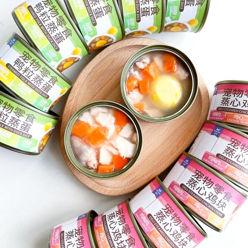 益和鸡心鸭肉蛋黄蛋奶狗罐头营养