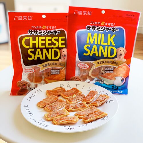 盛来知牛奶芝士夹心三明治肉干