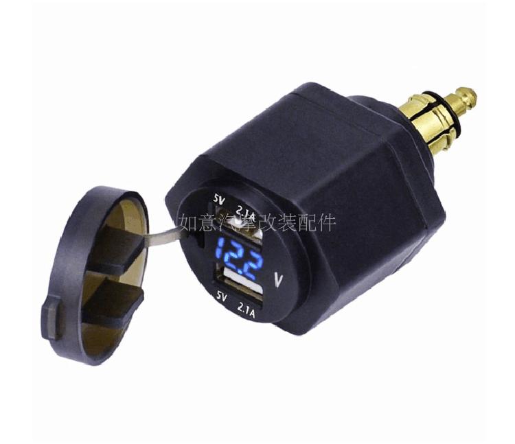 新款欧规usbled短头车载充电器