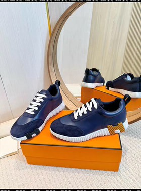 SICA欧洲站2025新款真皮拼色休闲鞋h鞋跨境电商拼接情侣运动男鞋