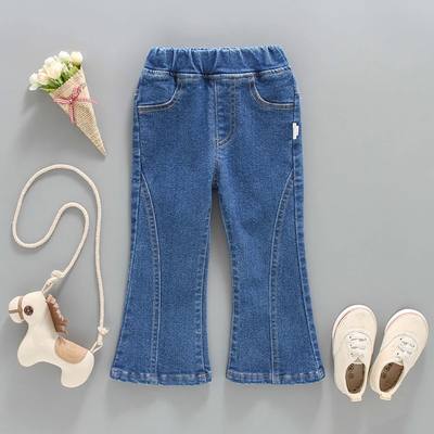 Jeans Boy Solid Color Jeans For Girls Boy Spring Autumn Kids