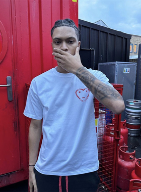 Carsicko美式街头天花板网红超火宽松百搭男女上衣T恤圆领潮夏季