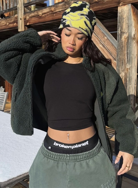 Broken Planet 情侣款 Star Camo Beanie-yellow迷彩双色冷帽黄黑