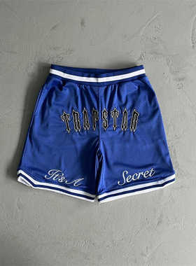 trapstar 美式篮球短裤Rhude裤子五分裤男夏运动健身跑步休闲运动