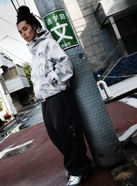 Mertra 新款街头男女 reverse bigstep joggers 秋季黑色休闲卫裤