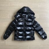 亮面shiny男款 London Trapstar 羽绒棉服Top品质刺绣夹克Drill