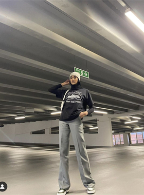 Corteiz 恶魔岛字母印花男女款复古美式街头宽松圆领纯棉短袖T恤