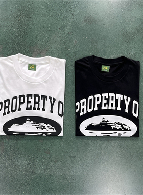 Corteiz 新款美式复古恶魔岛双面图案男女同款青年半袖衫百搭T恤