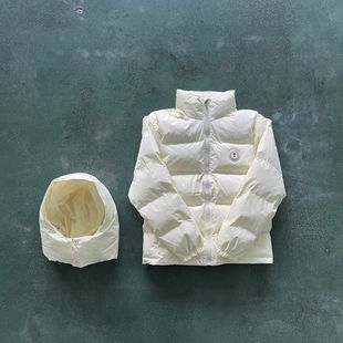 UK Trapstar米白色男款棉服Top品质可脱卸刺绣夹克Drill