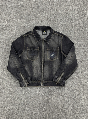 Broken Planet 新款街头男女款牛仔夹克秋季宽松休闲百搭黑色外套