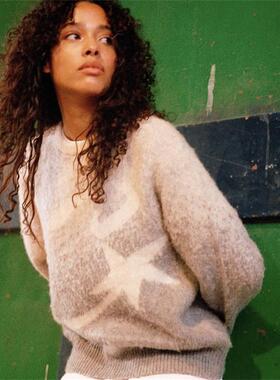 Corteiz 新款时尚百搭针织渐变灰色毛衣高品质保暖男女同款高品质