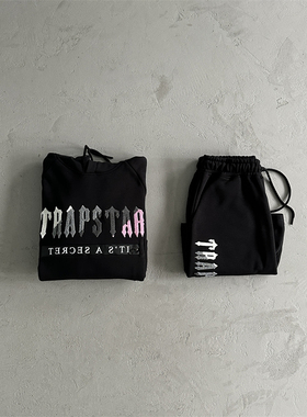 Trastar Shorts Set男士卫衣短裤套装高质量刺绣运动服Drip Drill