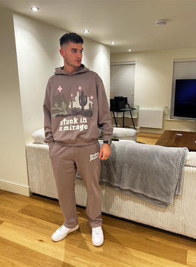 Broken Planet 新款时尚发泡字母印花秋冬男女款宽松直筒卫裤刺绣