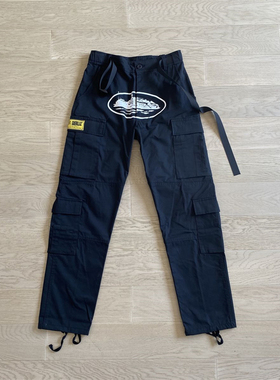 Corteiz 新款时尚流行男士休闲裤长裤黑色户外运动工装裤高品质潮