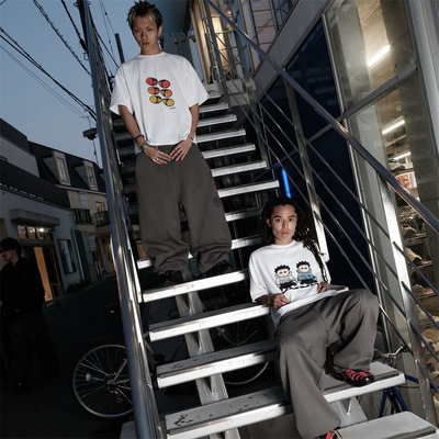 Mertra新款蝴蝶吉祥物白色T恤