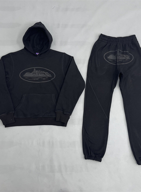 Corteiz男士春秋运动服连帽宽松时尚保暖防风top品质Sweater set