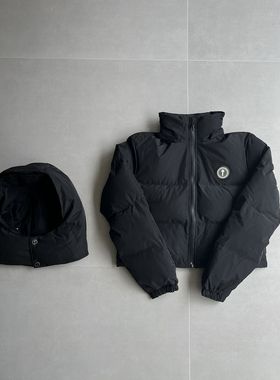 Trapstar 女款经典羽绒棉服高版本1:1原创冰蓝和黑色可脱卸秋冬款