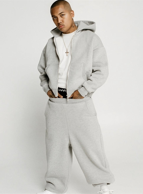 Sweats 情侣款连帽加绒开衫卫衣男女款 COZY ZIP UP 拉链外套舒适