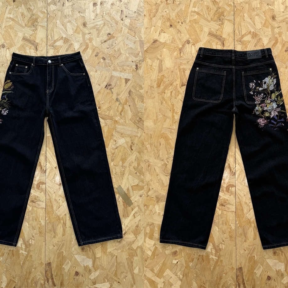 Derschutze时尚百搭男女牛仔裤