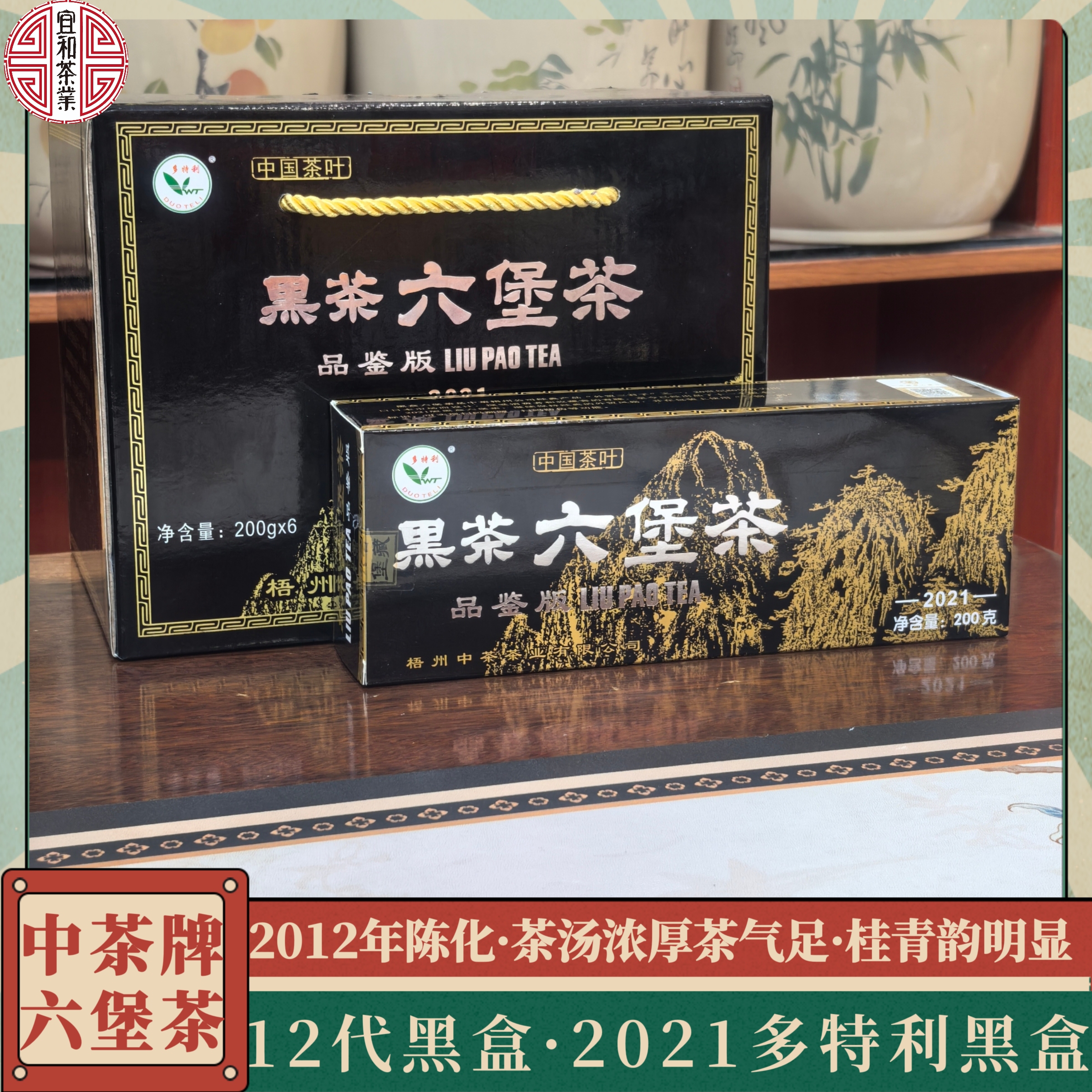 中茶2021多特利黑盒品鉴版 2012年陈化 黑盒系列第十二代
