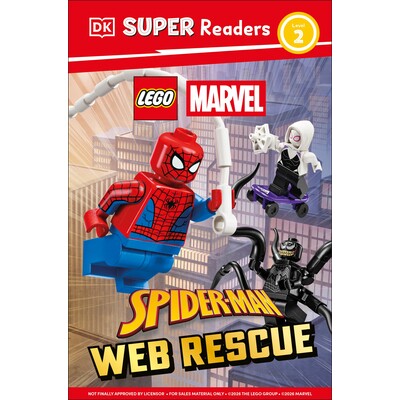 预订 DK Super Readers Level 2 LEGO Spider-Man Web Rescue DK 超级读者 2 级 乐高蜘蛛侠蛛网救援 9798217316007