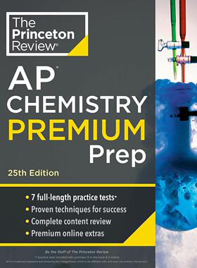 Princeton Review AP Chemistry Premium Prep, 2024: 7 Practice Tests + Complete Content Review + Strat