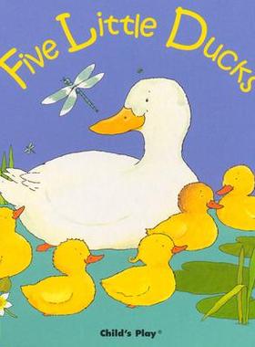 现货 英文原版 Child's Play纸板洞洞书 廖彩杏书单推荐 Five Little Duck 五只小鸭子
