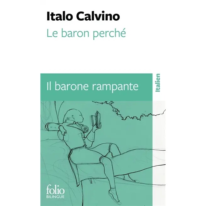 预售 树上的男爵 意法双语 逐页对照 原版进口书 Italo Calvino 卡尔维诺 Le baron perché Il barone rampante