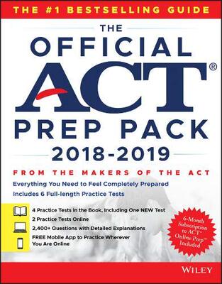 英文原版 (2019)ACT官方指南(附线上学习包)  The Official ACT Prep Pack with 5 Full Practice Tests