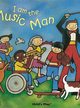 预售 英文原版 Child's Play纸板洞洞书 廖彩杏书单推荐 The Music Man 我是一个音乐家