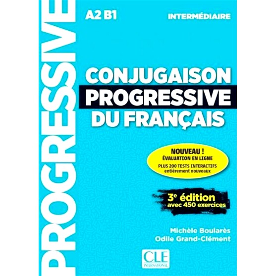预售 法语变位渐进 A2-B1 450题 法国原版教辅书 法语原版 Conjugaison progressive du français A2-B1