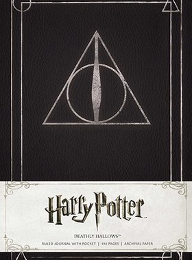 Harry Potter Deathly Hallows Hardcover Ruled Journal 哈利波特：死亡圣器笔记本
