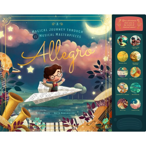 现货 Allegro: Musical Journey Through 11 Musical Masterpieces 快板：11 首音乐杰作的音乐之旅: 9781641700382