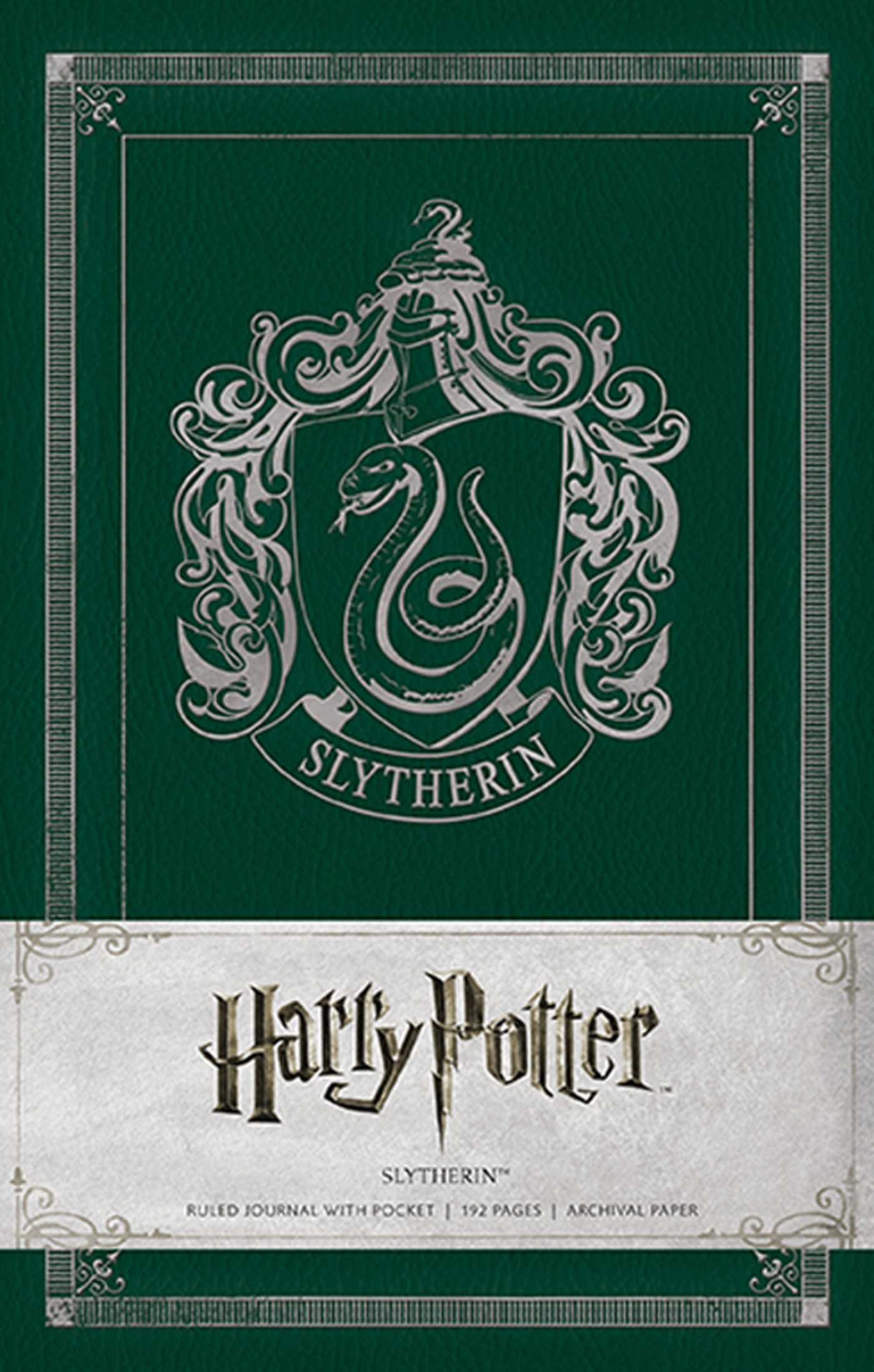 slytherin hardcover ruled journal 英文原版 哈利波特:斯莱特林蛇院
