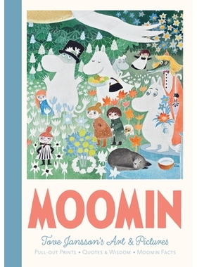 英文原版 姆咪 姆明谷 绘本画合集 海报集 可撕 硬卡纸 艺术收藏 Moomin Pull-Out Prints: Tove Jansson's Art & Pictures