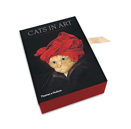 英文原版 名画中的猫咪 艺术作品明信片 Cats in Art: Box of 20 Notecards