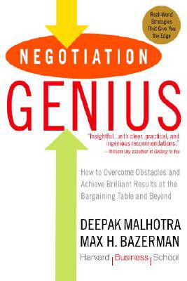 现货 英文原版 哈佛经典谈判术 Negotiation Genius: How to Overcome Obstacles and Achieve Brilliant Results