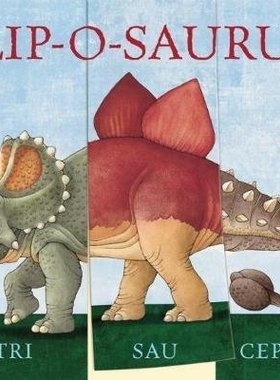 预订 英文原版 翻翻拼接书：恐龙 Flip-o-saurus